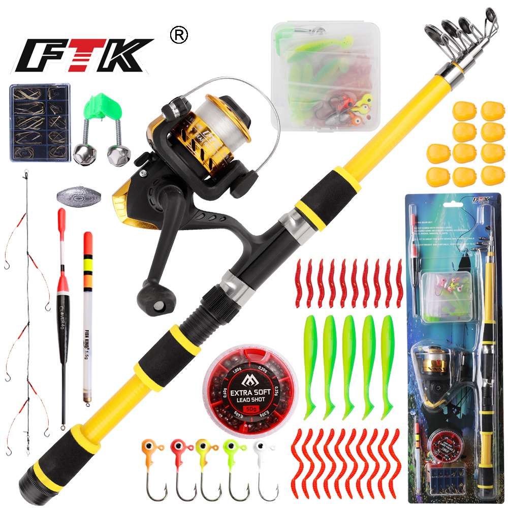Fishing Equipment For Kids - FTK 1.8m Fishing Rod and Reel