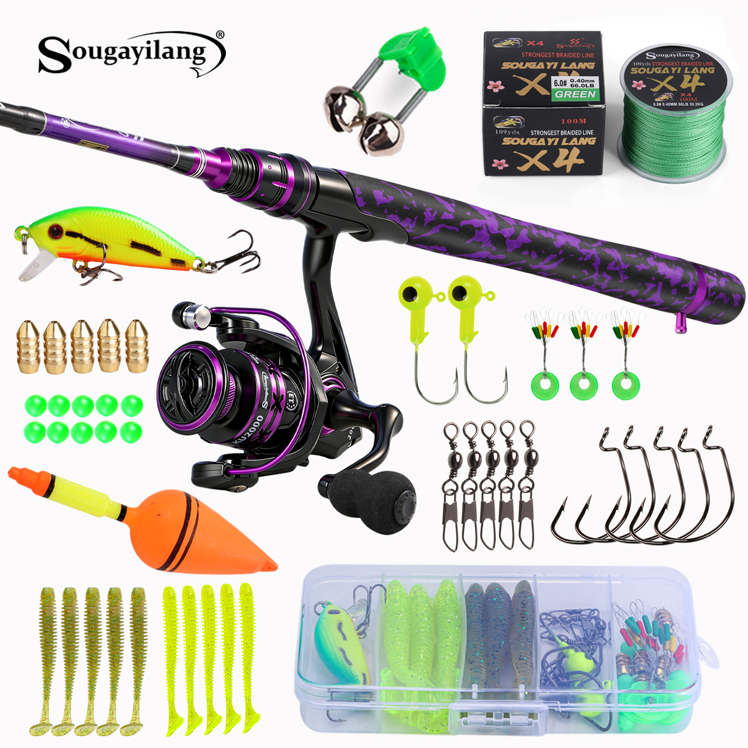 Sougayilang Spinning Fishing R - Fishing Equipment For Kids recensie en prijs