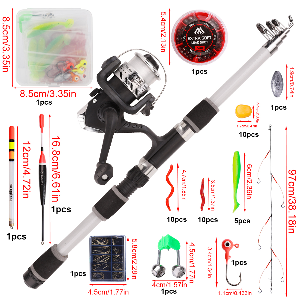 FTK 1.8m Fishing Rod and Reel  - Fishing Equipment For Kids recensie en prijs