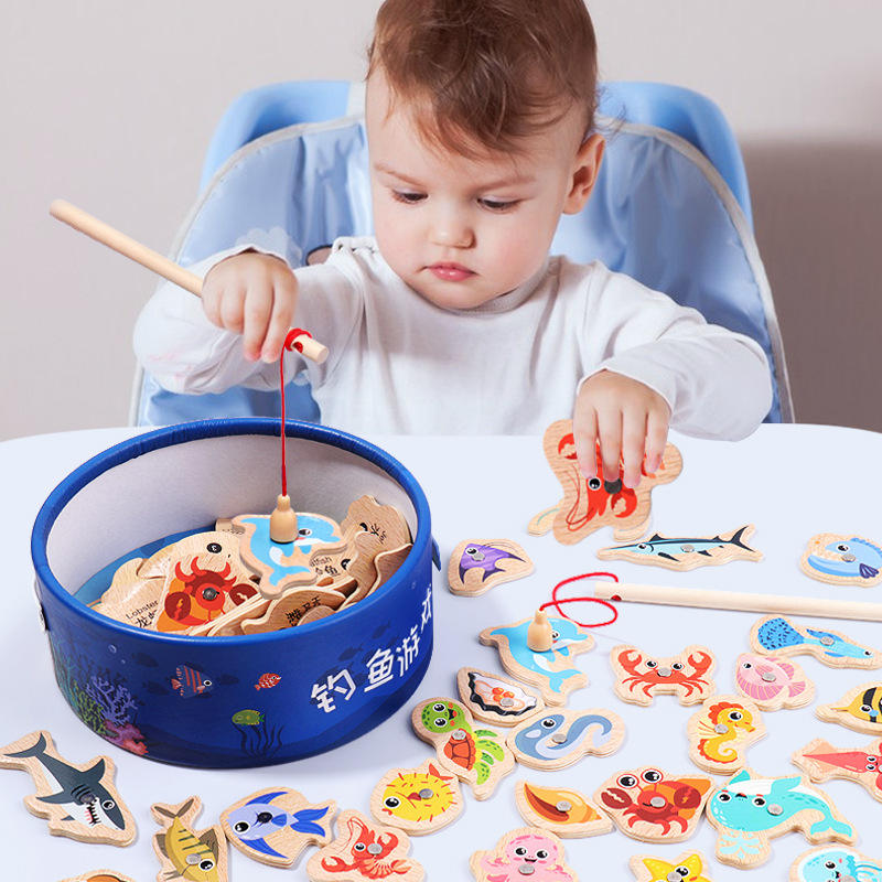 Wooden Magnetic Fishing Toys f - Fishing Equipment For Kids recensie en prijs