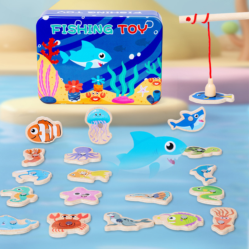 Wooden Magnetic Fishing Toys f - Fishing Equipment For Kids recensie en prijs